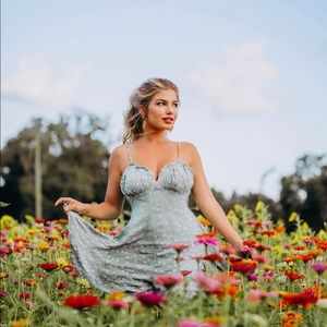Heather Polka Dot Romper Dress